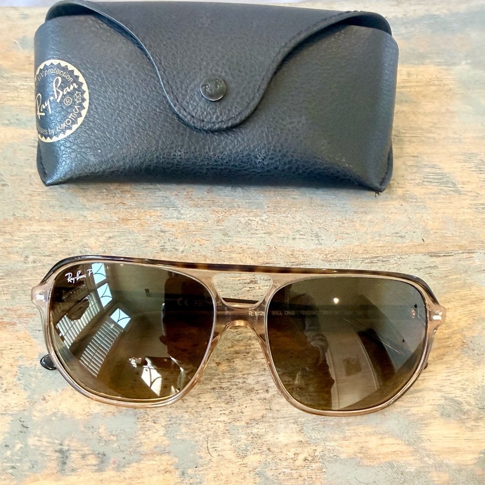 Ray Ban Bill One havana tortoise on transparent lenses RB2205 polarized